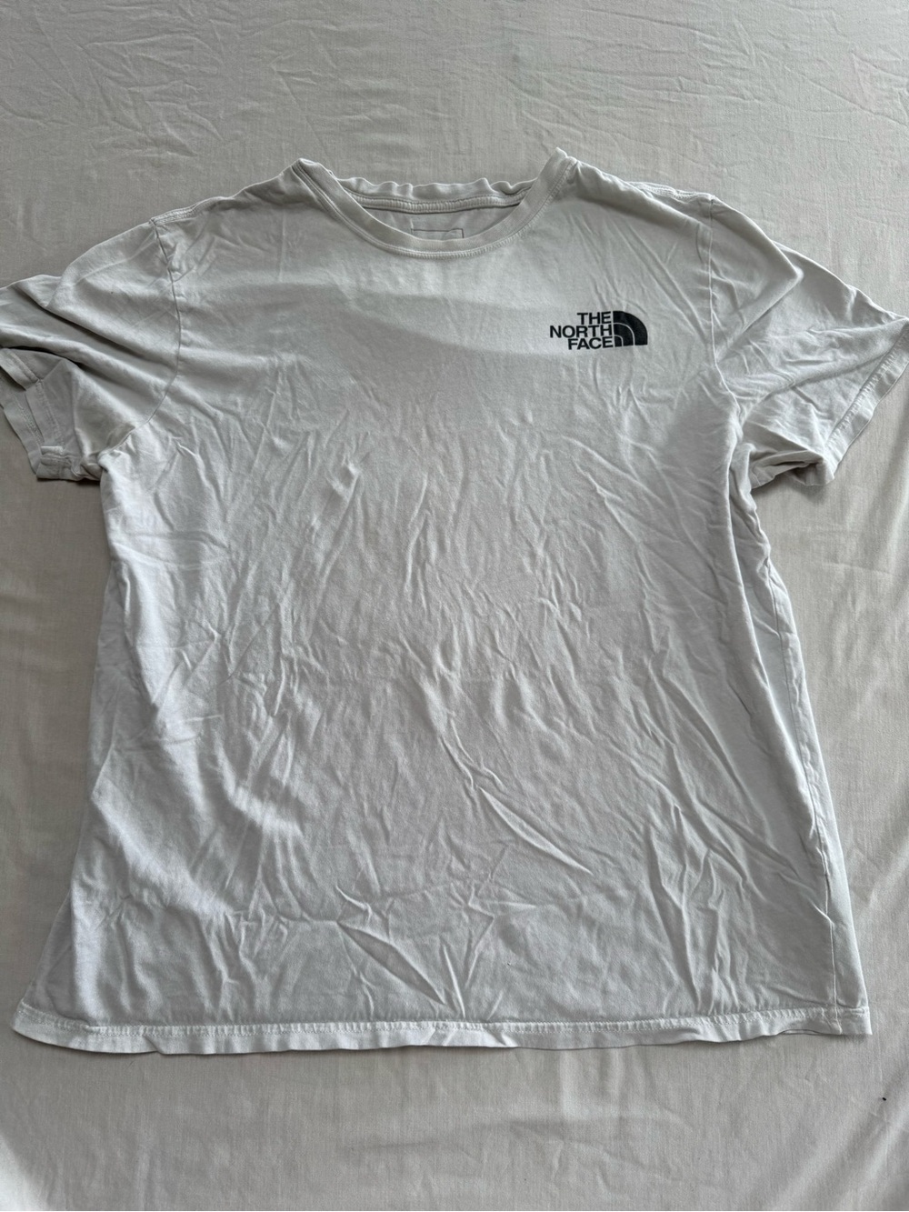 The North Face White Crew T-Shirt with Black Logo